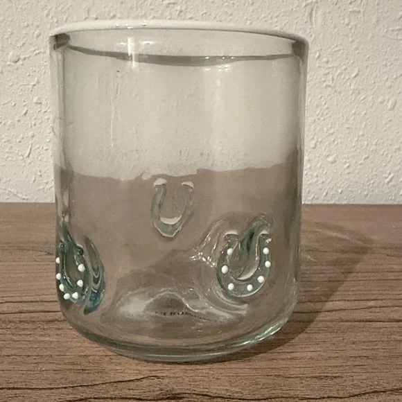 Anthropologie Icon Juice Glass Horseshoe - Picture 3 of 9